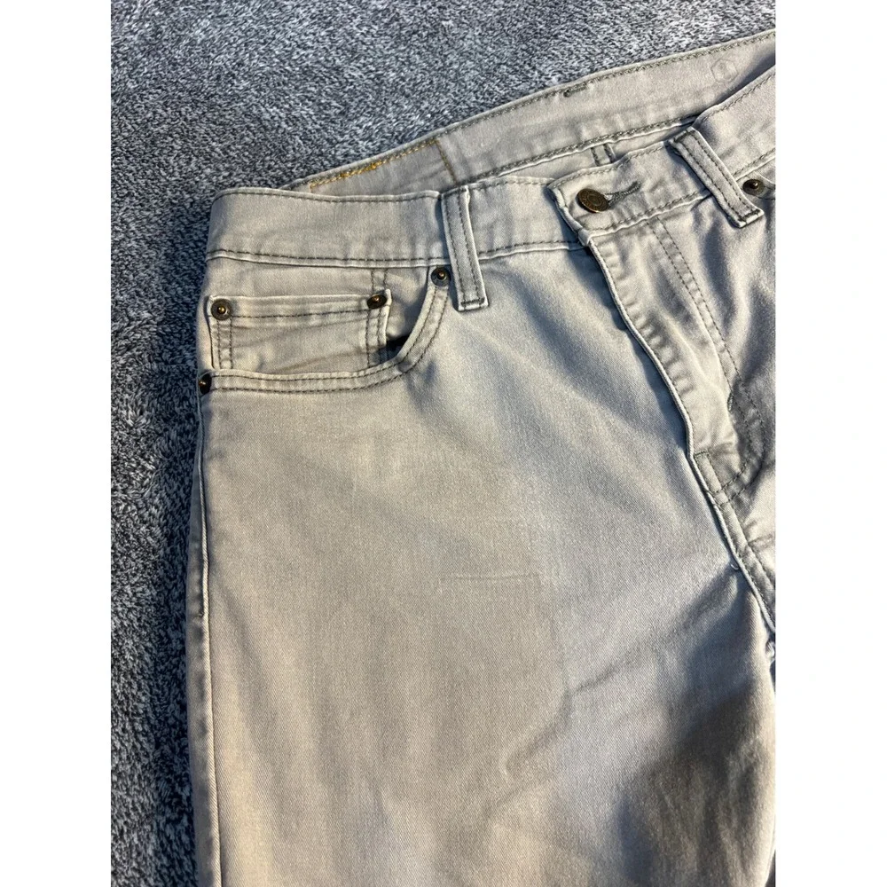 Levis 511 Slim Fit Pants Mens 31x32 Grey Khaki Stretch Casual Trousers